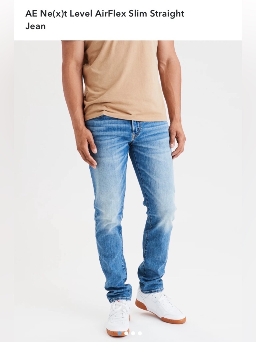 AE Ne(x)t Level AirFlex Slim Straight Jeans - Dark Jean